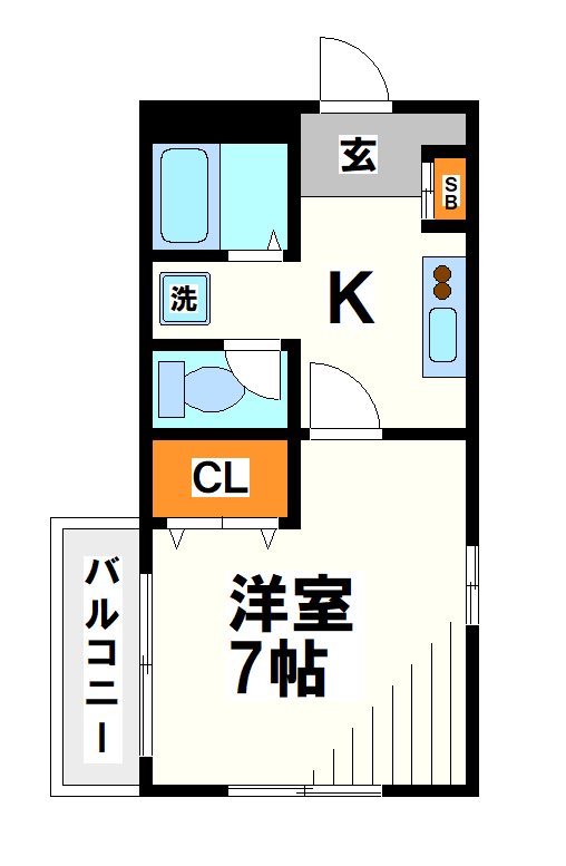 メゾンアンソレイユ   間取り