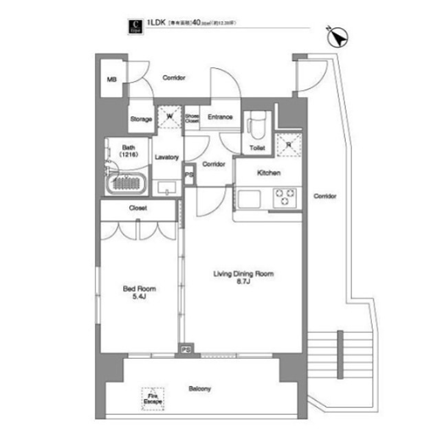 コンフォリア幡ヶ谷  間取り