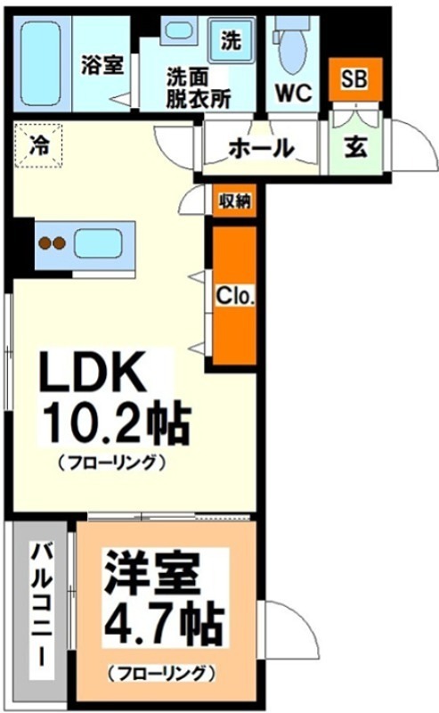 ウェルスクエア幡ヶ谷 間取り
