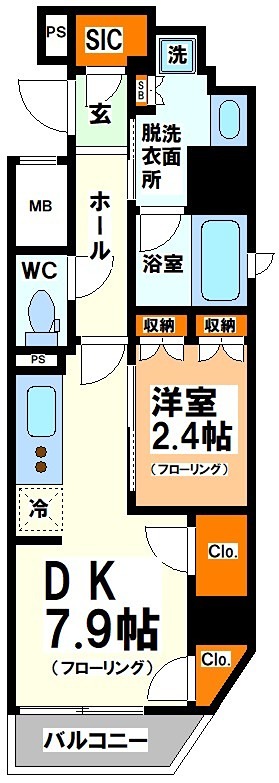 AXAS渋谷初台 間取り