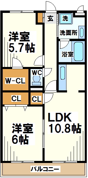 メゾンリヴェ―ル   間取り