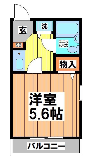 ジョイフル幡ヶ谷弐番館 間取り図