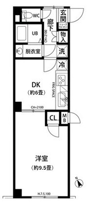 プレール代々木公園弐番館  間取り図