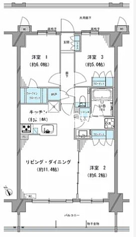 調布ザ・センチュリー 間取り