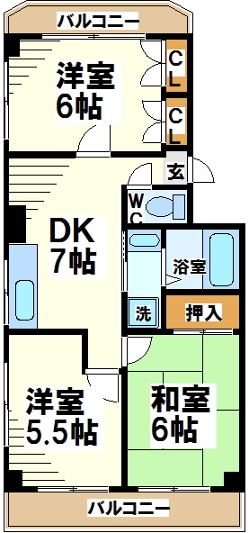 モンレーブ大町   間取り
