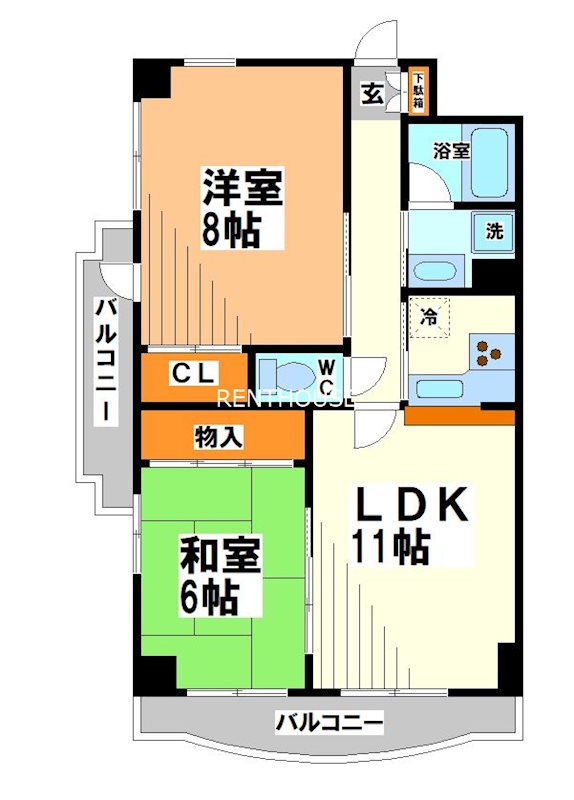 コンフォート聖蹟　当社管理物件   間取り