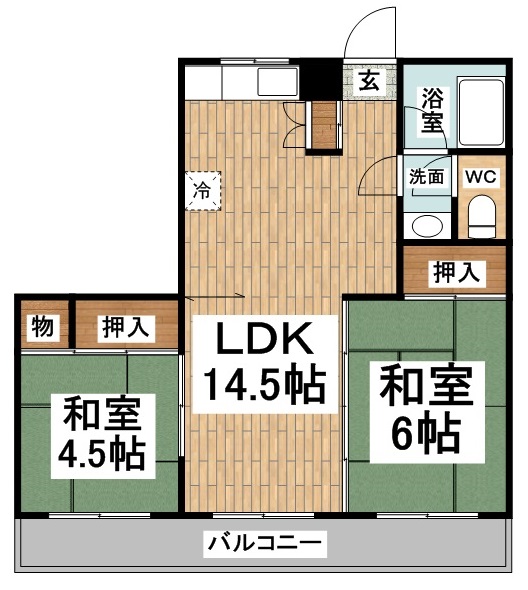 三鷹台サンハイツ　当社管理物件 間取り図
