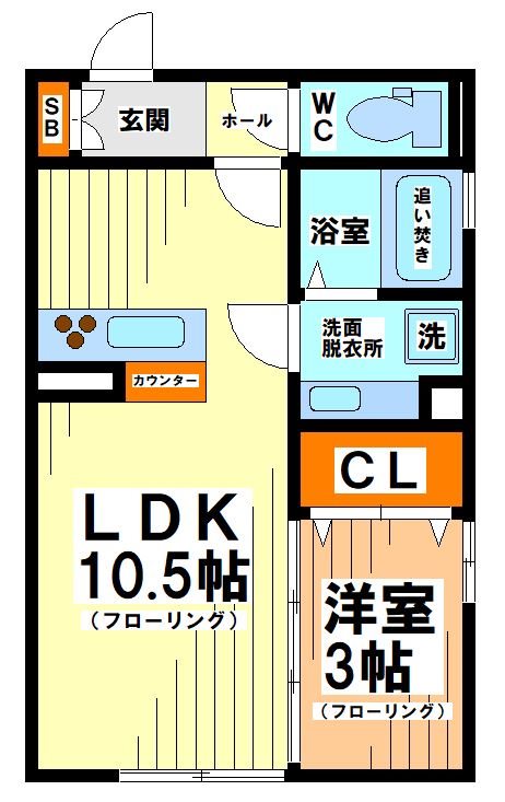monad SASAZUKA（モナド笹塚） 間取り