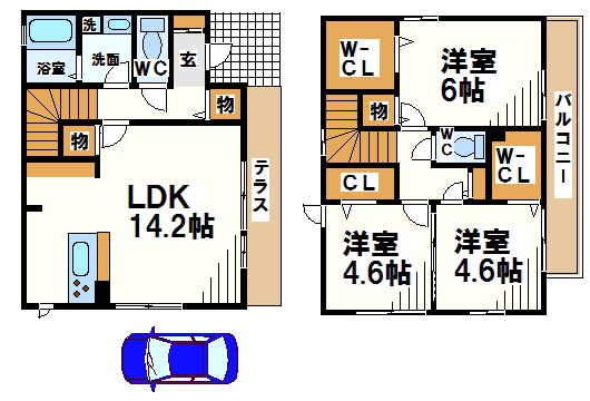 八雲台戸建    間取り