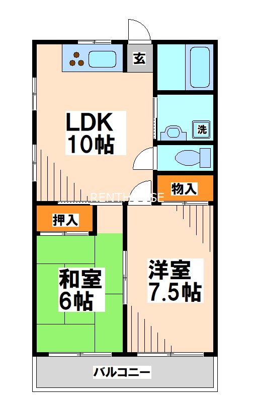 福島第2ハイツ 間取り