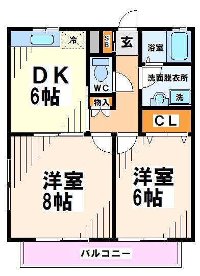 メゾングリシーヌＣ棟  間取り
