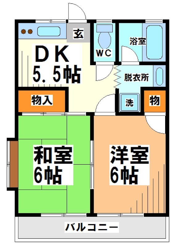 ヒカリハイツⅡ  間取り