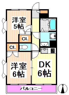パインコート赤堤 間取り