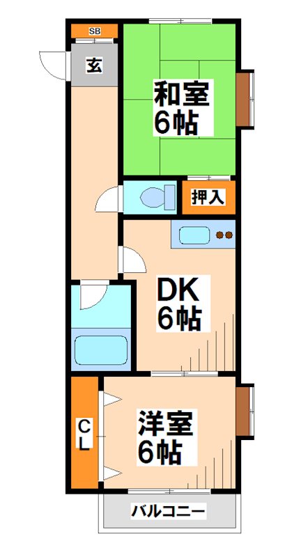 ウェルビル白糸台   間取り