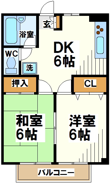 エスポワール西調布  間取り