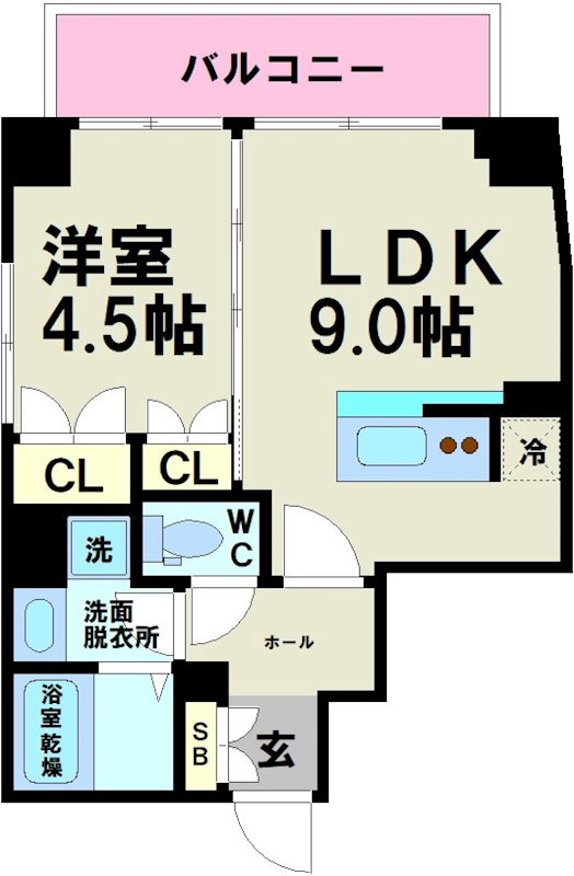 東京都渋谷区幡ヶ谷１丁目 間取り