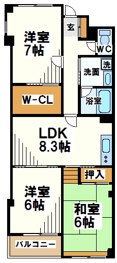 塚本アパートメンツ   間取り