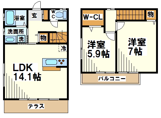 ハイツウィステリア   間取り