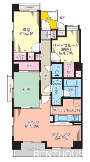 ランドコート調布南 間取り