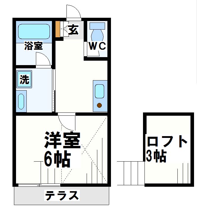 アズロッソ     間取り