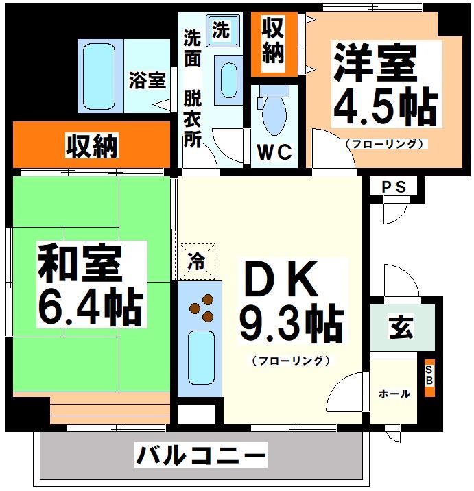 ミディエクレール  間取り