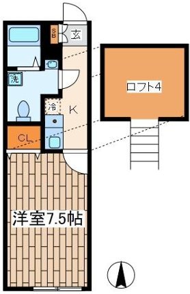 カトルセゾン調布    間取り