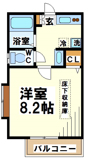 プランタン紅葉丘 間取り図