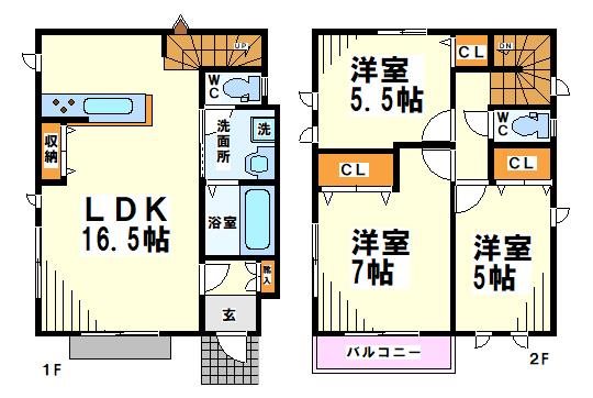 K'S　SQUARE 間取り