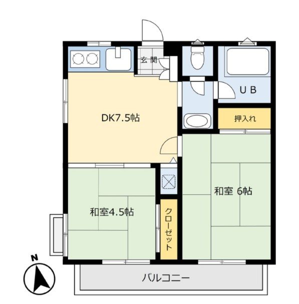 冨士ハイツ   間取り