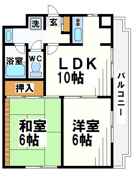 グレイスコート京王多摩川   間取り