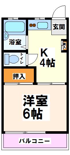 アイコーポ７1号棟　当社管理物件 間取り