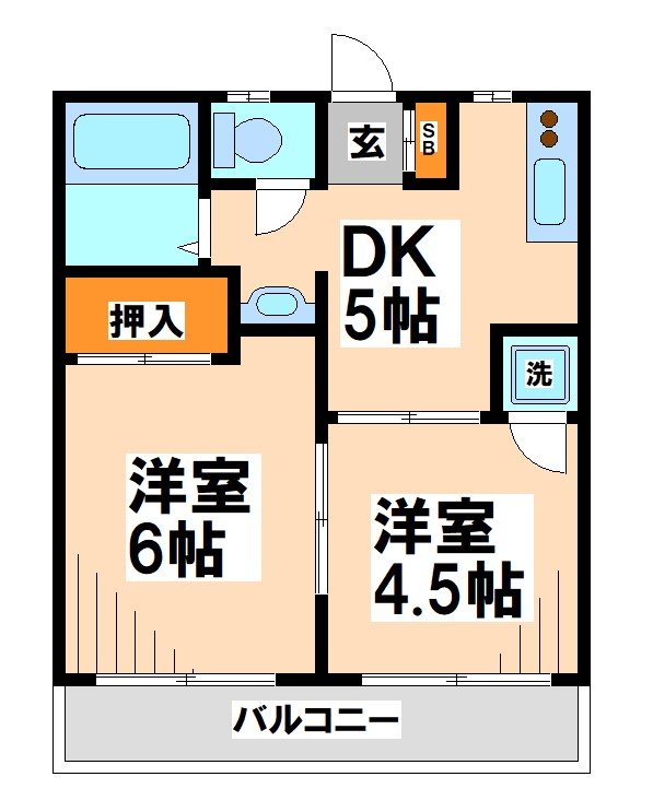 フローラル調布  間取り