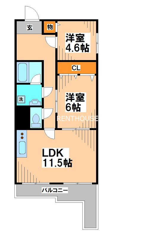 モンテフレンテ   間取り