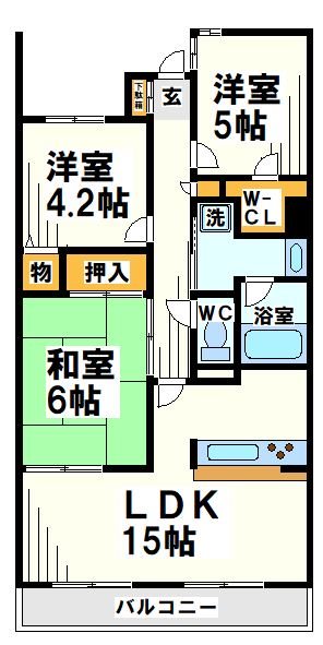 エンゼルブレッサ武蔵野国領   間取り