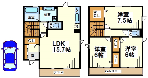 下石原3丁目戸建A 間取り
