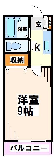 コーポ白糸台第1  間取り