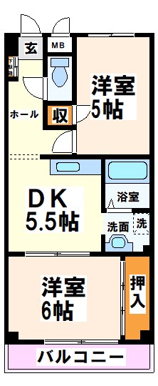 パストラル府中   間取り