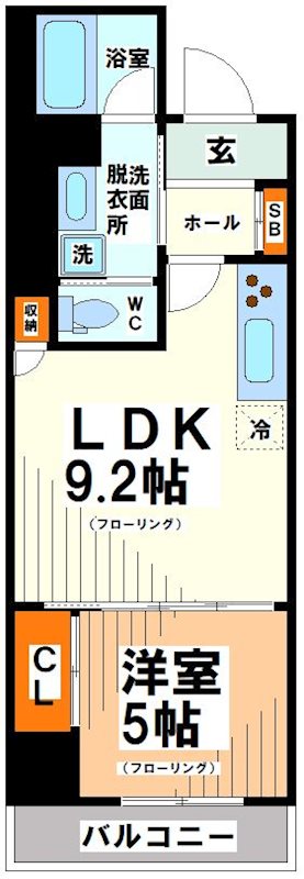 東京都渋谷区幡ヶ谷１丁目 間取り