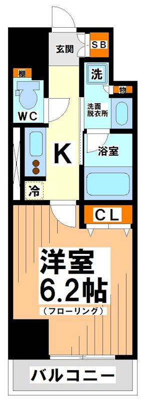 レジディア笹塚Ⅲ  間取り