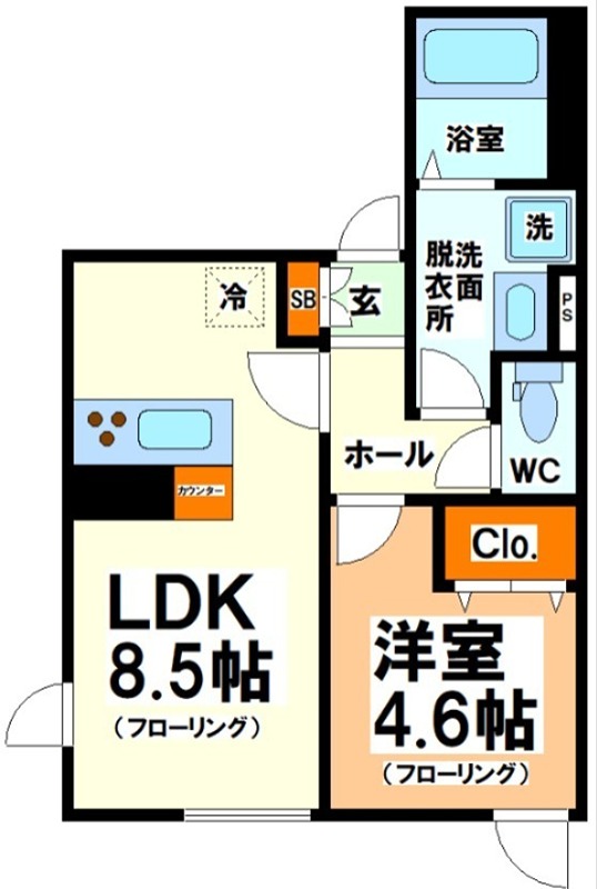東京都中野区南台２丁目 間取り