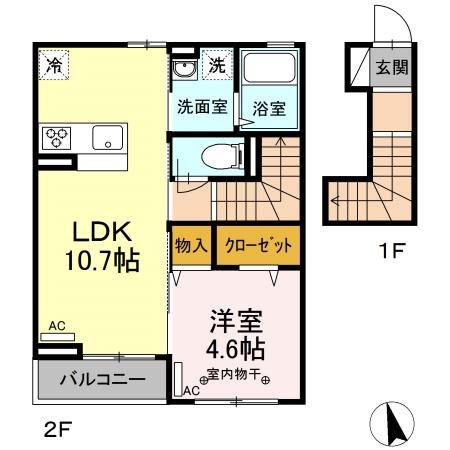 ハレカノア   間取り