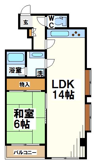 グリーンヒル多摩川    間取り