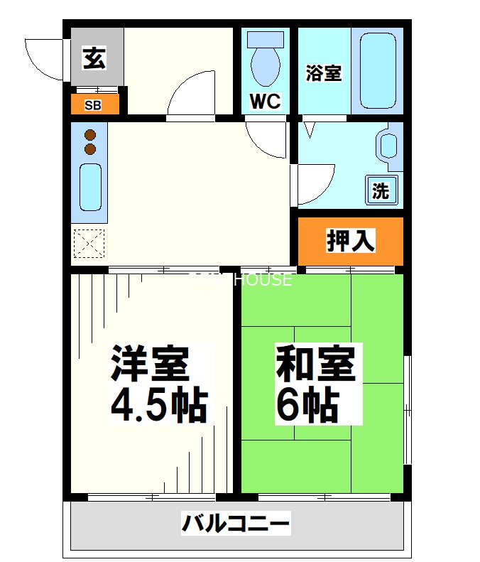 プレゼントM     間取り