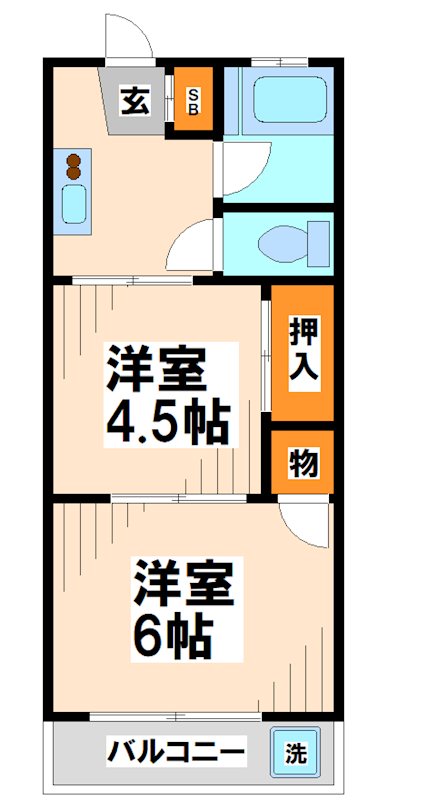 コーポラス三九  間取り