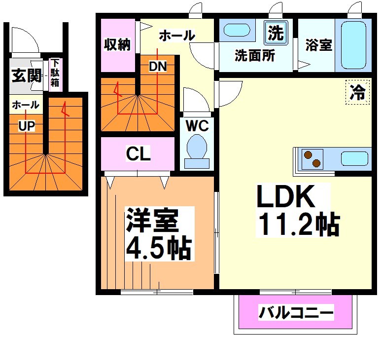 東京都世田谷区松原５丁目 間取り