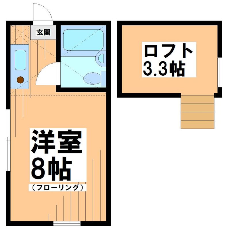 東京都渋谷区幡ヶ谷３丁目 間取り