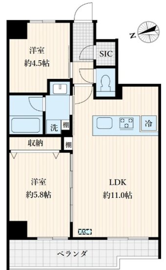 東京都杉並区浜田山２丁目 間取り