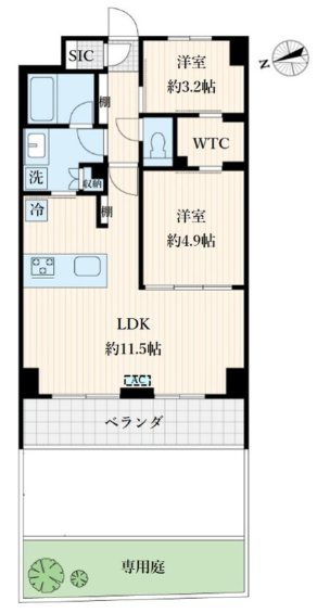 東京都杉並区浜田山２丁目 間取り