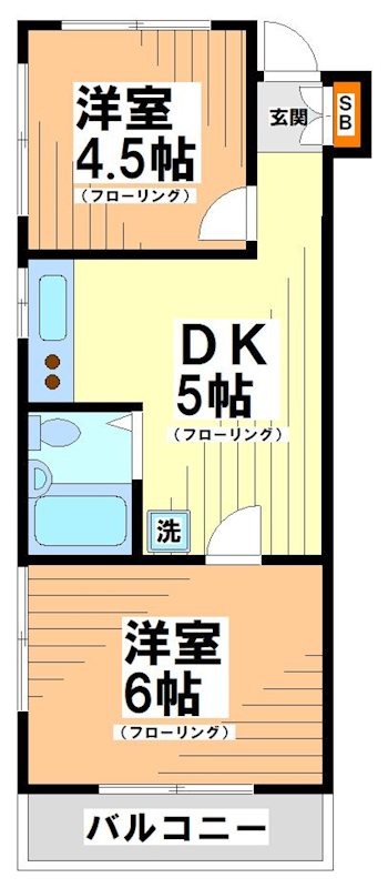 東京都杉並区方南１丁目 間取り