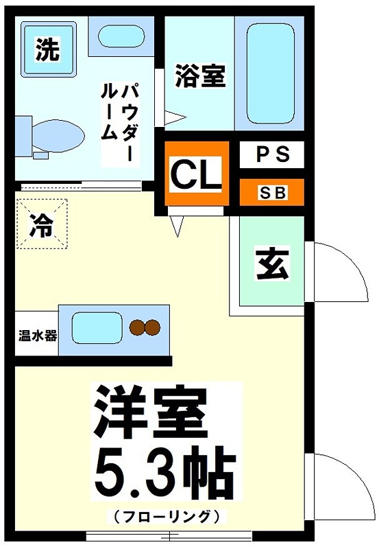 東京都渋谷区幡ヶ谷３丁目 間取り